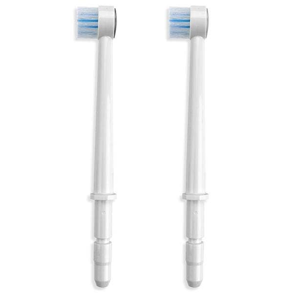 Two Waterpik toothbrush tips