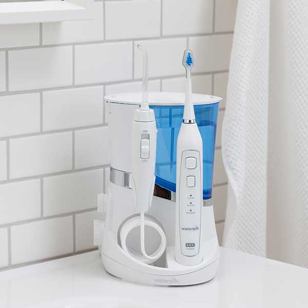 Waterpik water flosser and toothbrush combo